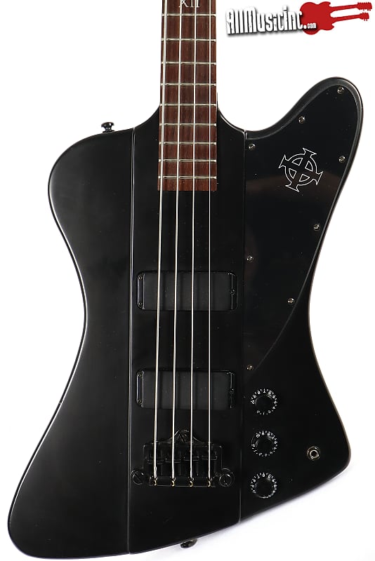 Epiphone Thunderbird IV Goth Pitch Black 4-String Electric
