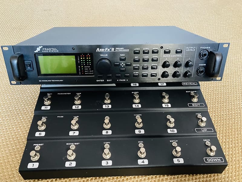 Fractal audio Axe FX 2 MK 1 and Fractal MFC 101 midi foot