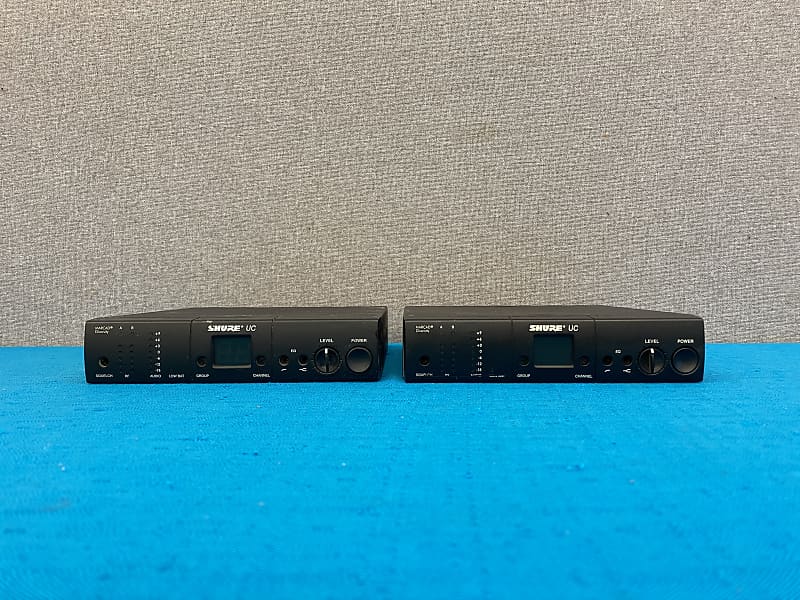 (2) Shure UC4UA Diversity Wireless Microphone Receivers Reverb UK