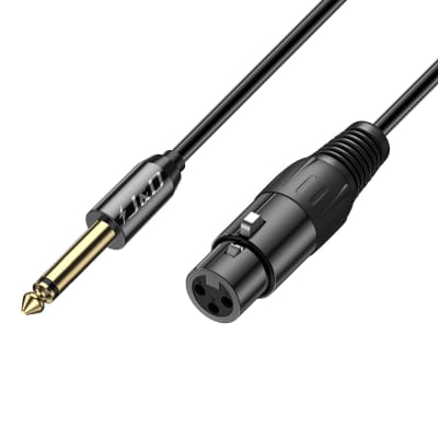 STC-JX5  1/4 (6.35mm) to XLR Mono Speaker Cable, 5 Feet, Male to