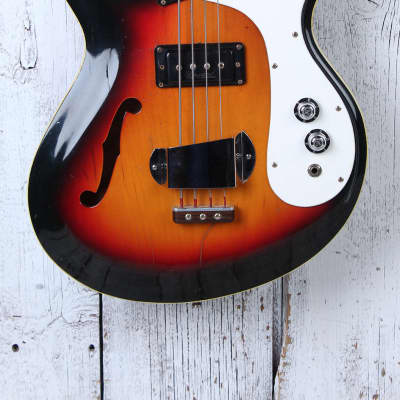 Mosrite Vintage 1960's S#0021 Combo Mark X Ventures Style Electric Bass Guitar w Case for sale