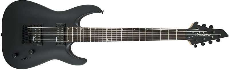 Immagine Jackson JS Series Dinky™ Arch Top JS22-7 DKA HT, Amaranth Fingerboard, Satin Black - chitarra elettrica - 1