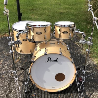 Pearl MMG Masters Maple Gum Drums 4pc Shell Pack Hand Rubbed Natural Maple MMG92 image 7