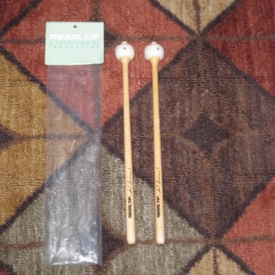 ONE pair new old stock Regal Tip 601SG, GOODMAN # 1, TIMPANI MALLETS HARD, inner wood core covered with first quality white damper felt, hard rock maple haandles / shaft (includes packaging) image 1