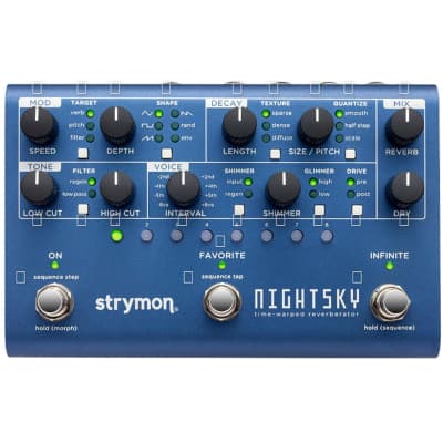 Strymon NightSky Time-Warped Reverberator Effects Pedal image 1
