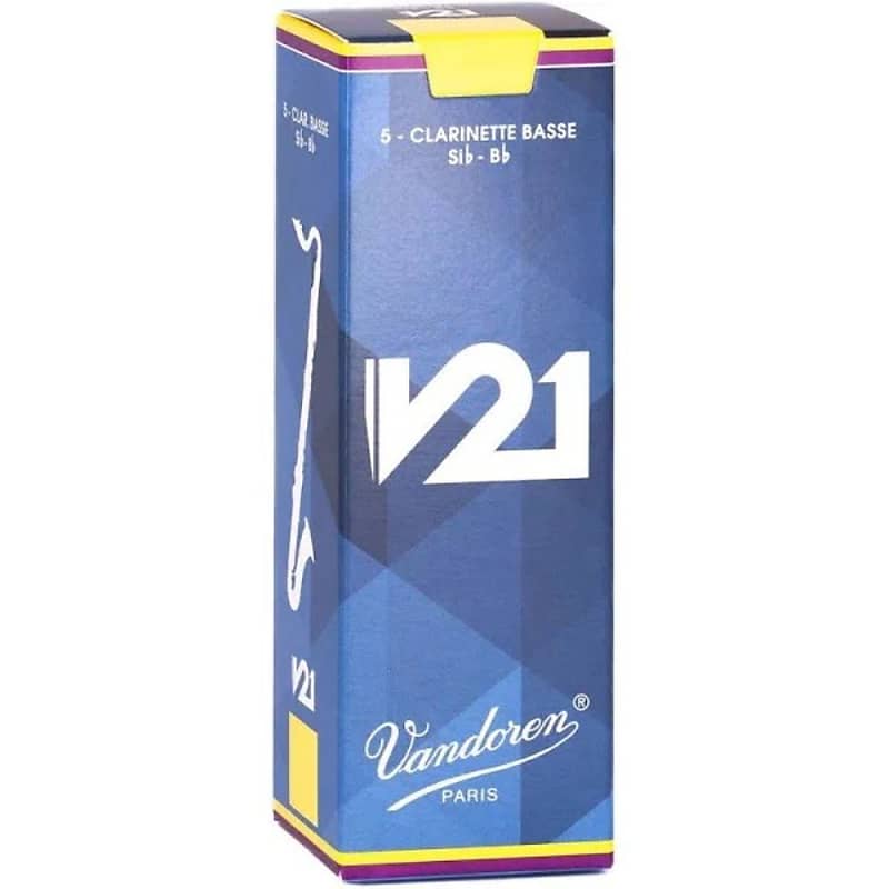 Vandoren CR8235 B-Flat Bass Clarinet V21 Reeds Strength #3.5; Box of 5 image 1