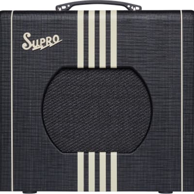 Supro 1820RBC Delta King 10 5W 1x10'' Guitar Tube Combo Amplifier Black & Cream image 1
