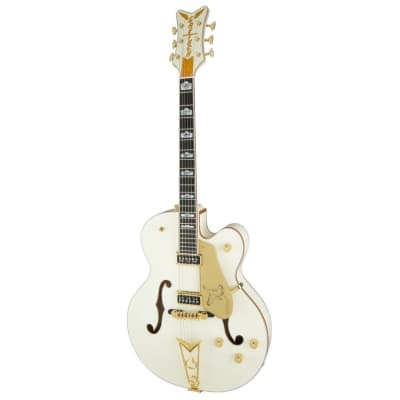 Gretsch G6136-55 Vintage Select Edition '55 Falcon Hollow Body 6-String Right-Handed Electric Guitar with Cadillac Tailpiece (White Lacquer) image 4
