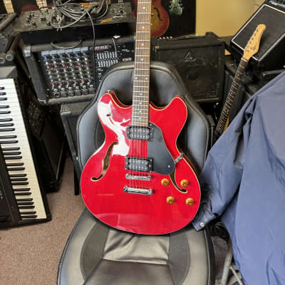 Oscar Schmidt Delta king guitar - red for sale
