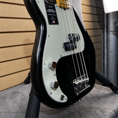 Fender American Professional II Precision Bass LH - Black w/ Maple FB + OHSC & PLEK*D #107 image 2
