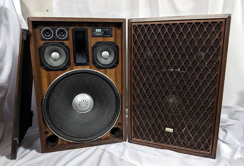 Vintage Pair of Sansui SP-X8000 4 Way 6 Speaker System - 70s Japan