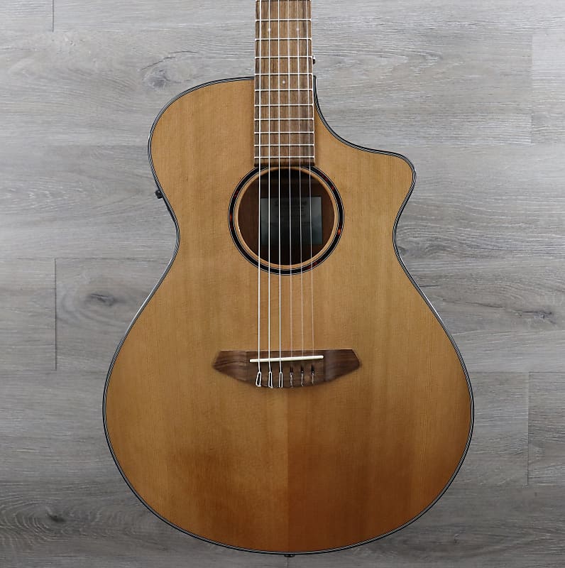 Breedlove Discovery S Concert Nylon CE Natural / African Mahogany image 1