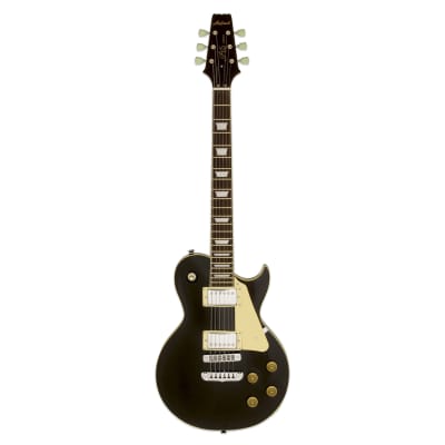 Aria Pro II Electric Guitar Aged Black image 1
