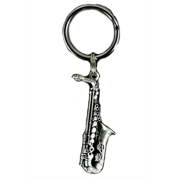 Alto Saxophone Keychain, Pewter, Harmony Jewelry | Reverb