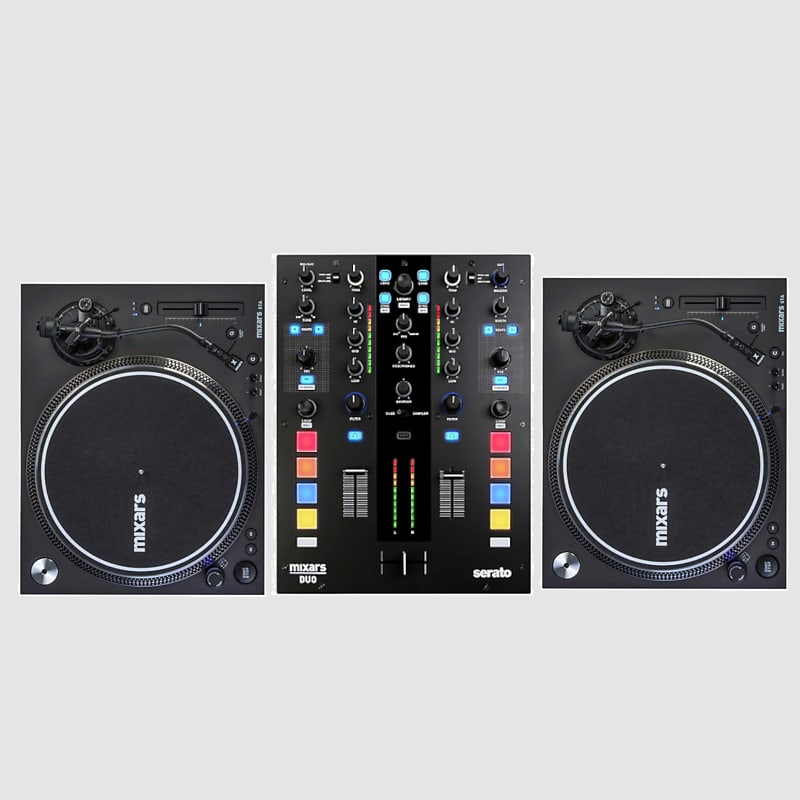 Mixars Bundle w/ Mixars Duo MK2 And 2 Mixars STA Turntables Reverb