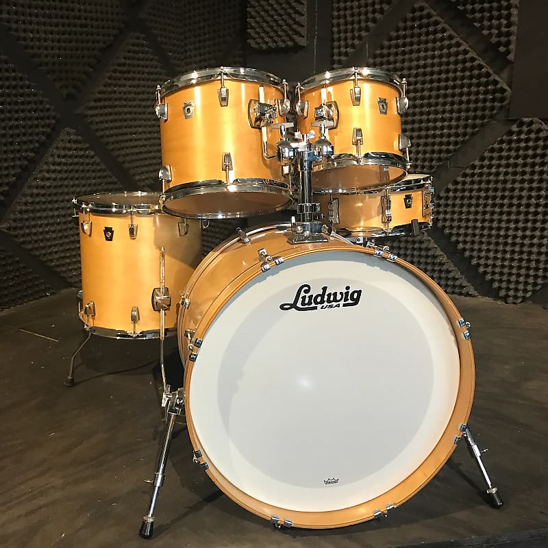 Ludwig Classic Birch Fusion Outfit 8x10 / 10x12 / 14x14 / 16x22" Drum Set image 1