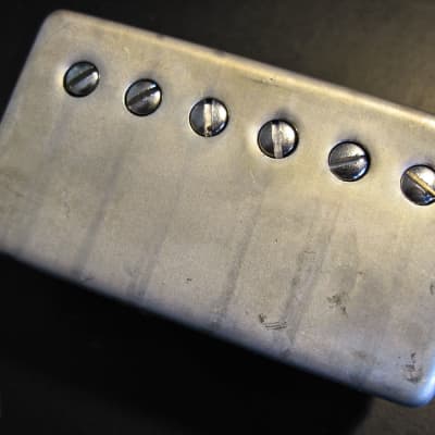 Doyle Coils Aged Nickel Silver PAF Humbucker Covers Set of 2 ~  Vintage Relic'd REAL Nickel Silver image 13