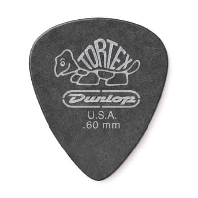 Dunlop 488R.60 Tortex® Pitch Black Standard Guitar Picks 72 Pack image 3