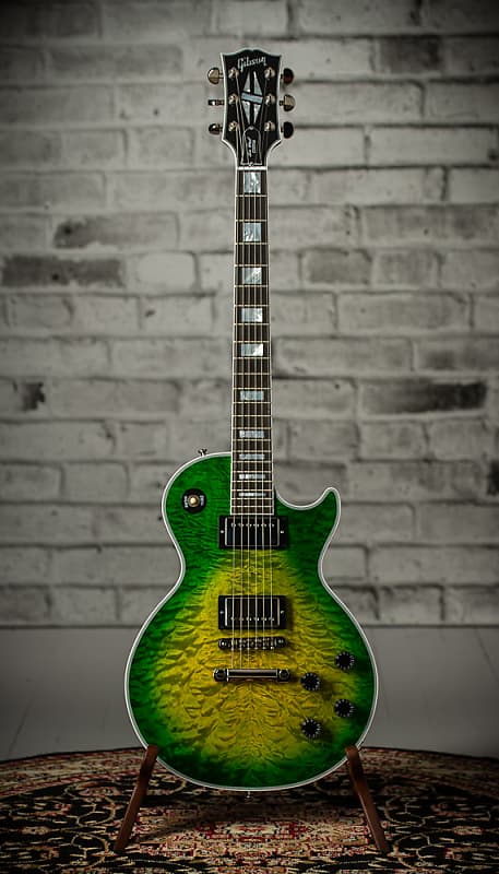 Gibson Les Paul Custom - 5A Iguana Burst | Reverb