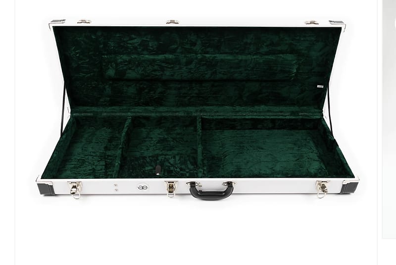 Allen Eden White Hard Shell Guitar Case for Strat & Tele Reverb