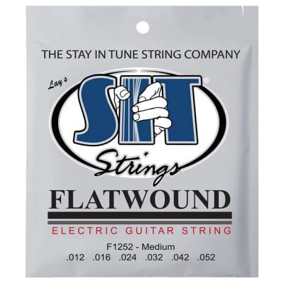 SIT Strings F1252 Medium Flatwound Electric Strings .012-.052