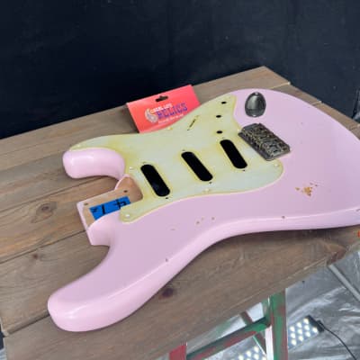 Real Life Relics Strat® Stratocaster® Body Aged Shell Pink #2 image 7