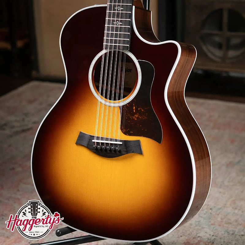 Taylor 454ce-R 12-String Acoustic/Electric - Tobacco Sunburst | Reverb