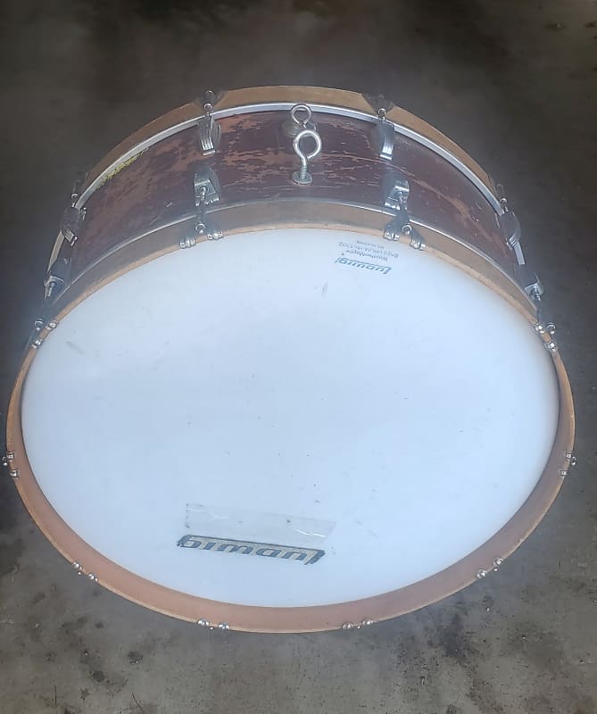 Vintage Ludwig Marching Band Bass Drum Reverb