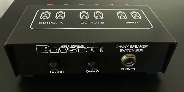 Bryston 2-Way speaker switch box (model 2WSB-SC1) image 1