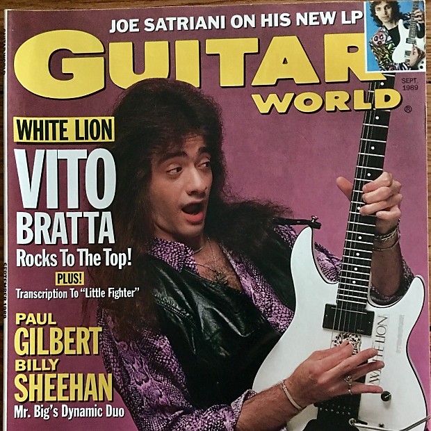 Guitar World Magazine September 1989 Vito Bratta From White Reverb