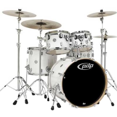 PDP Concept Series 5-Piece Maple Shell Pack - Pearlescent White Lacquer image 1