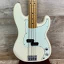 Used Fender MIM P Bass Olympic White w/case TSU12291