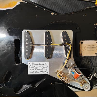 MyDream Partcaster Custom Built - Gilmour Black Strat Tribute image 16