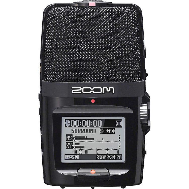 Zoom H2n Stereo/Surround-Sound Portable Recorder, 5 Built-In Microphones, X/Y, Mid-Side, Surround Sound, Ambisonics Mode, Records to SD Card, For Recording Music, Audio for Video, and Interviews image 1