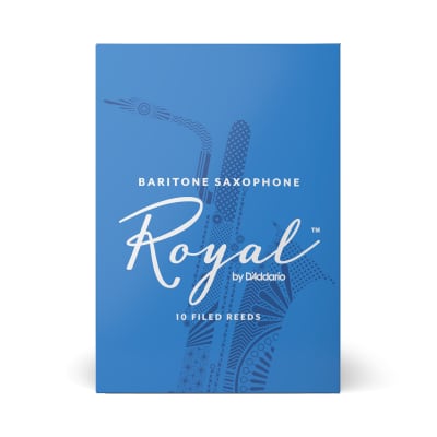 D'Addario Royal RLB1020 Baritone Saxophone Reed 10-Pack, Strength 2.0 image 4