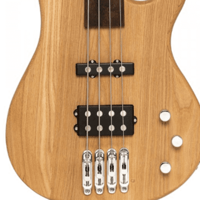 Stagg Fusion 40 Fretless Solid Ash 4-String Electric Bass Natural SBF-40 NAT FL image 5