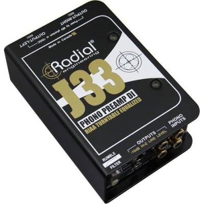 Radial J33 2-channel Active Turntable Preamp/Direct Box image 5