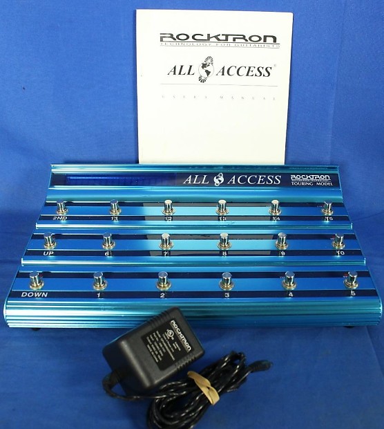 Rocktron All Access Touring Model MIDI Footswitch Effect Effects Controller Blue image 1