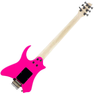 Traveler Guitar V88X Vaibrant Deluxe Electric Travel Guitar (Hot Pink) image 2