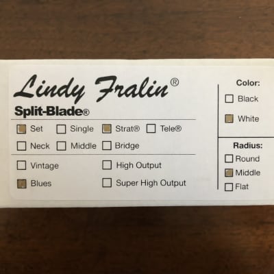 Lindy Fralin Split Blade Strat Set in Aged White image 2