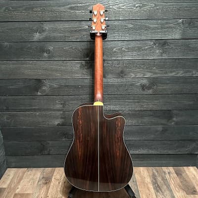 Wood Song DCE Left Handed Black Dreadnought Acoustic-Electric Guitar image 12