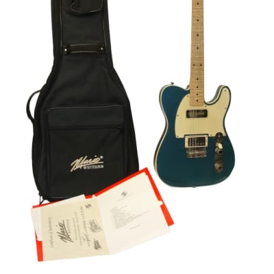 2022 Mario Martin Guitars T-Beast T-Style Electric Guitar, Deep Lake Placid Blue / Relic w/ Bag for sale