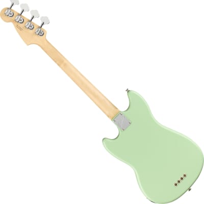 Fender American Performer Mustang Bass, Rosewood FB, Satin Surf Green Bundle image 2