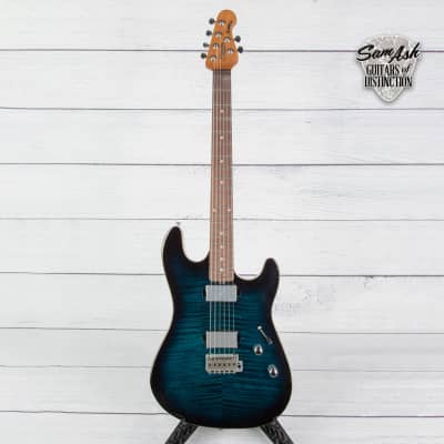 Sterling by Music Man Sabre Electric Guitar (Deep Blue Burst) (QBR) image 3
