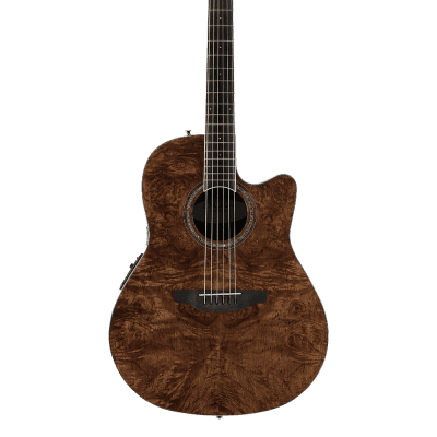 Ovation CS24P-NBM Celebrity Plus Mid-Depth Selected Figured Top 6-String Acoustic-Electric Guitar image 4