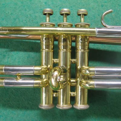 Harry Pedler & Sons American Triumph Trumpet 1950's with Rare Copper Bell - Case & Bach 7C MP image 6