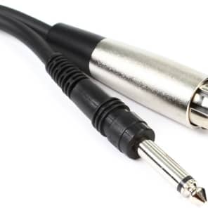 Hosa PXF-110 XLR Female to 1/4 inch TS Male Unbalanced Interconnect Cable - 10 foot image 5