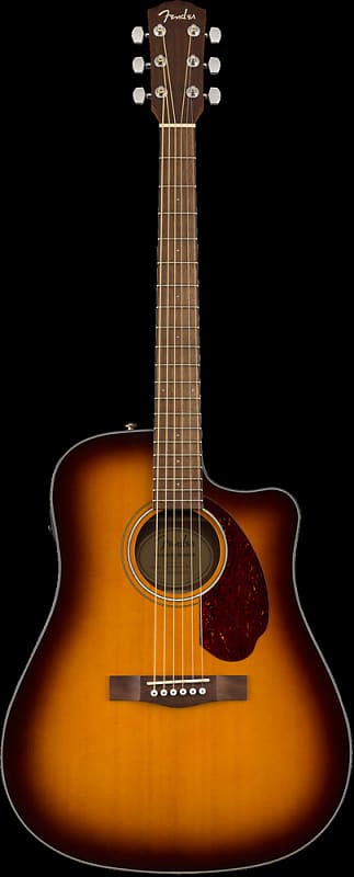 Fender Classic Design CD-140SCE Dreadnought Sunburst Electro Acoustic Guitar & Case image 1