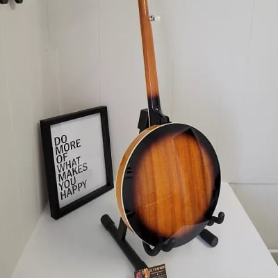 Washburn B10-A  - Americana Series 5 String Resonator Banjo w/ Floral-Style Inlays image 4