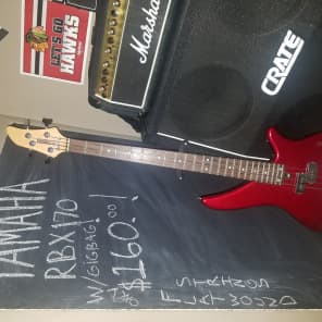 Yamaha RBX170 4-String Bass Guitar Metallic Red